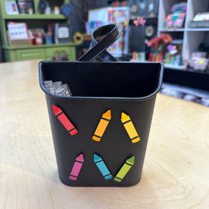 Black Metal Wall Bucket