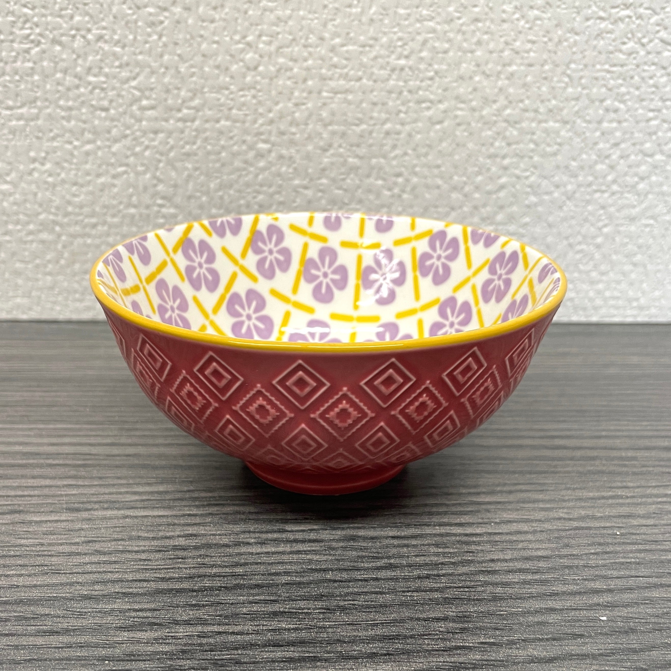 Patterned Bowl, Porcelain (choose your color)