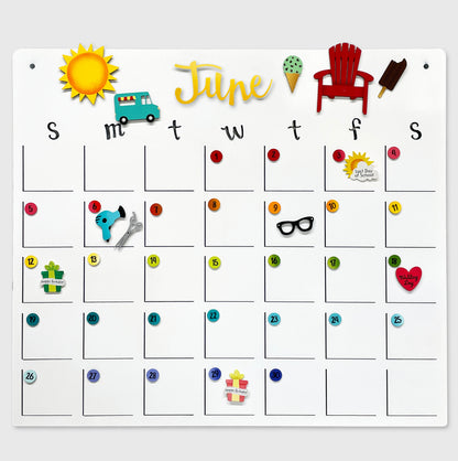 Birthday Calendar Magnets S/4