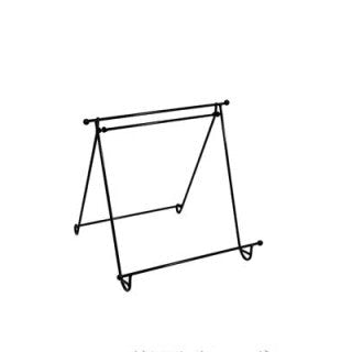 Black Enamel Display Stand
