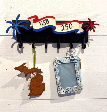Magnetic Key Hooks, Black