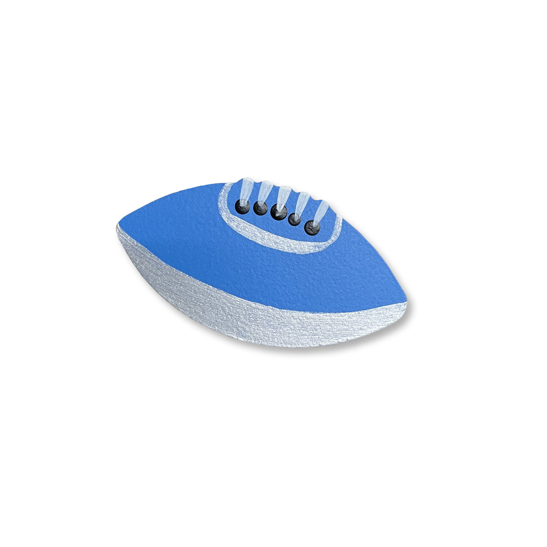 Football Magnet, Single, Blue & Silver