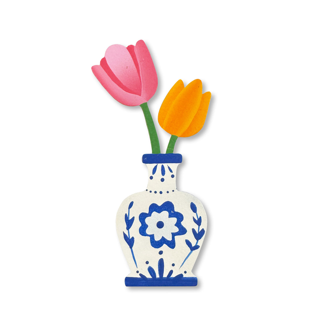 Delft Vase w/ Tulips Magnet