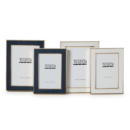 Astor Photo Frame - White or Blue (2 sizes)