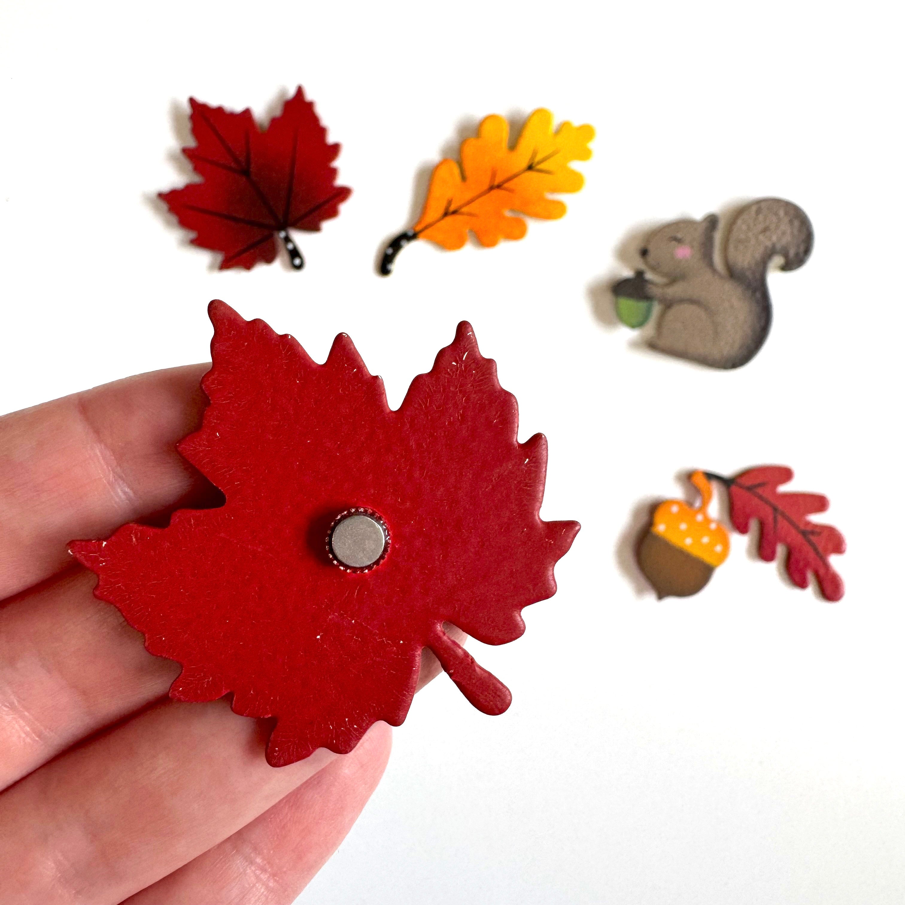 Ahornblatt-Magnet Rot