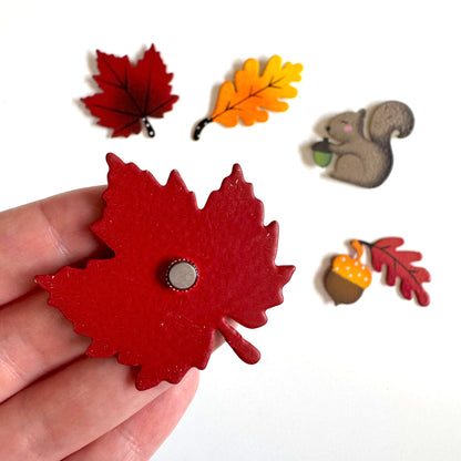 Ahornblatt-Magnet Rot