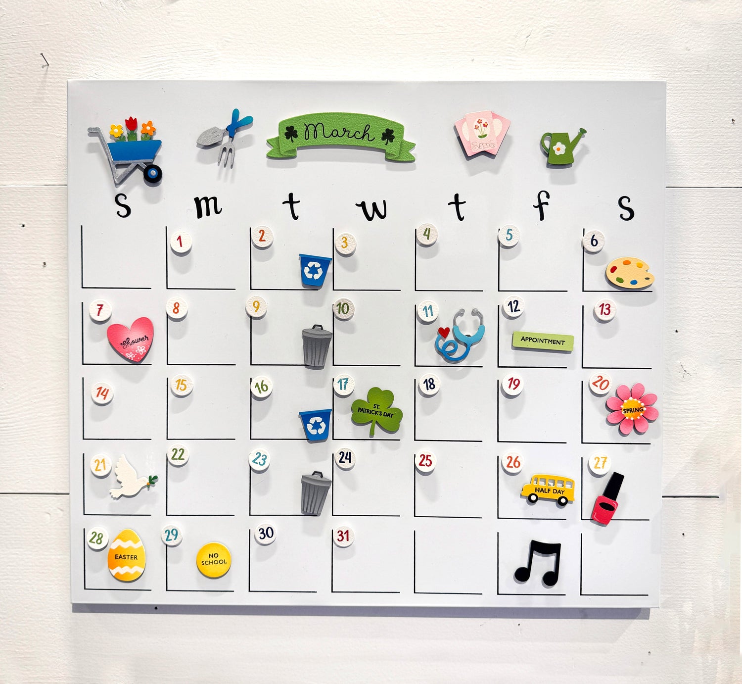 Holiday Calendar Magnets S/4 Spring/Summer