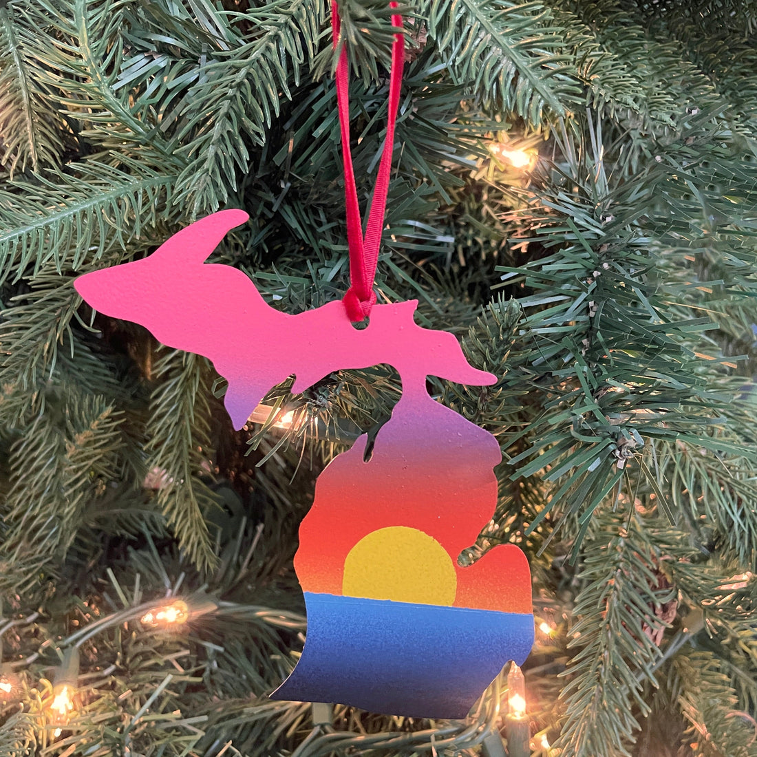 Michigan Beach Sunset Ornament