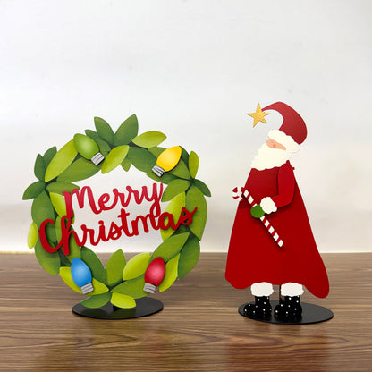 Santa w/ Candy Cane Magnet