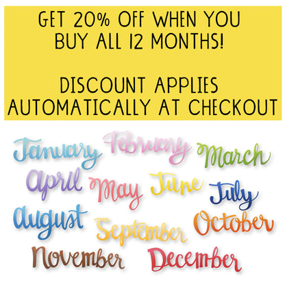 Month Magnets