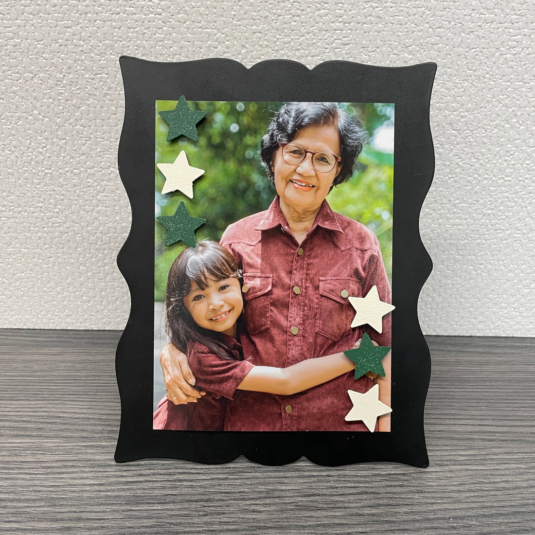 Collegiate Star Magnets S/6 Green/White