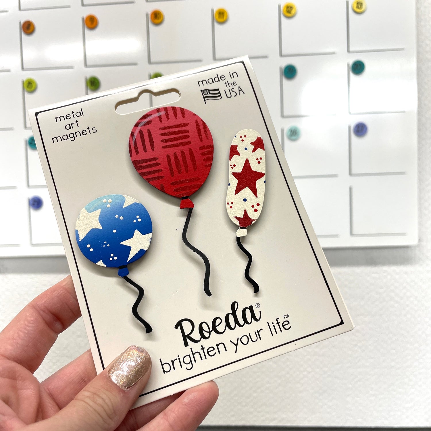 Balloon Magnets S/3 - Patriotic