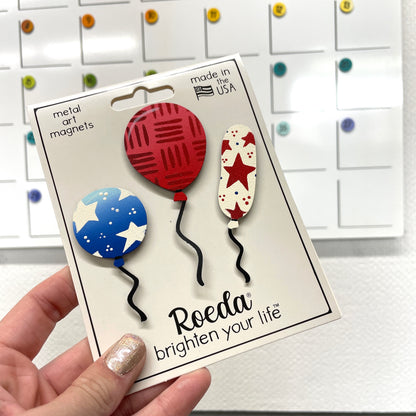 Balloon Magnets S/3 - Patriotic