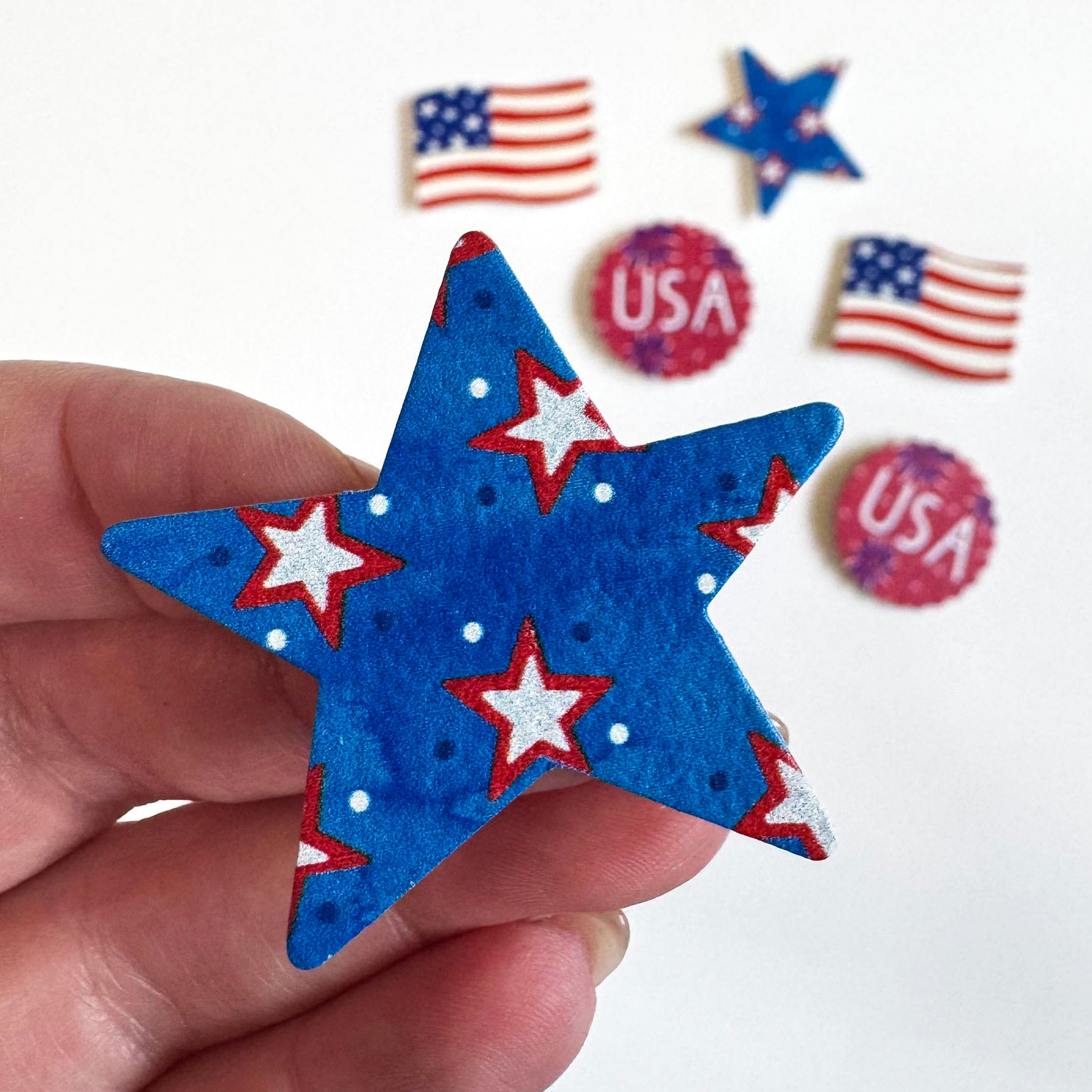 Patriotischer Sternmagnet