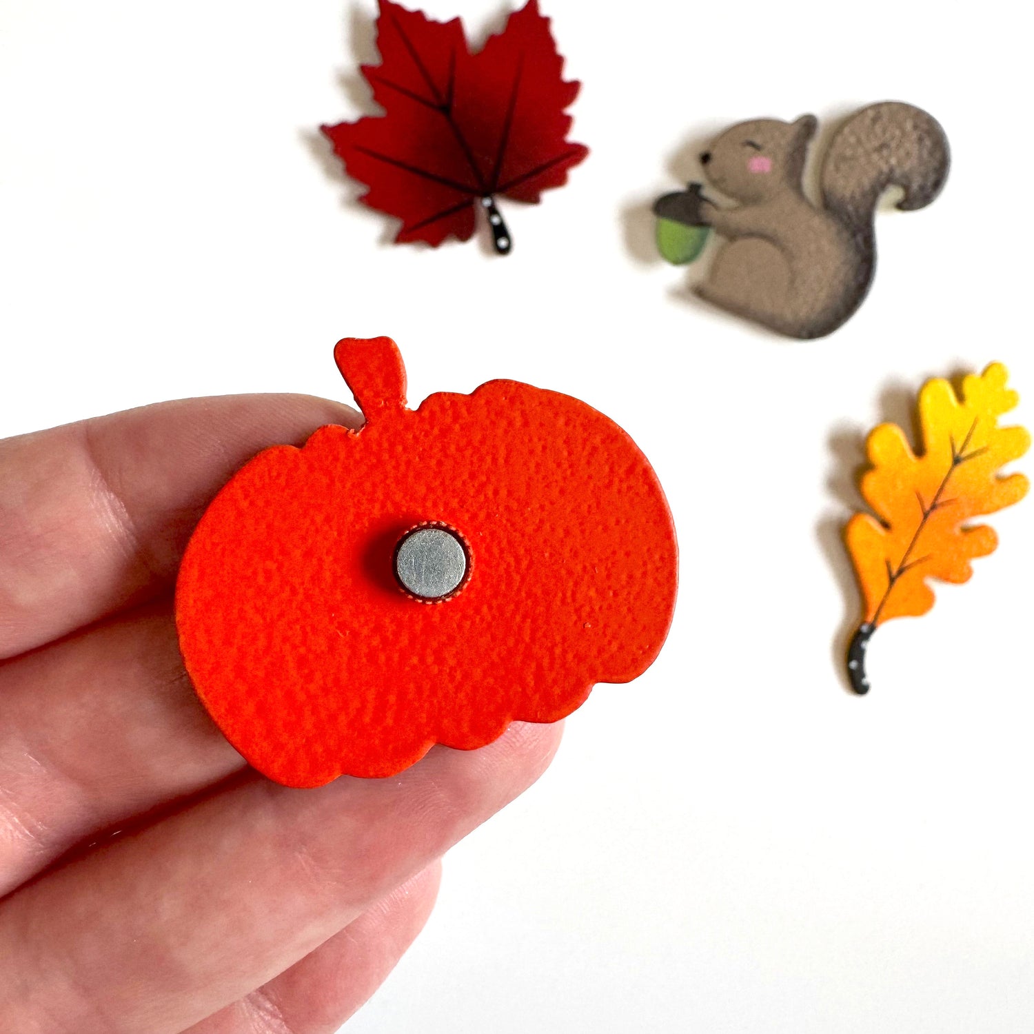 „Dankeschön“-Kürbismagnet