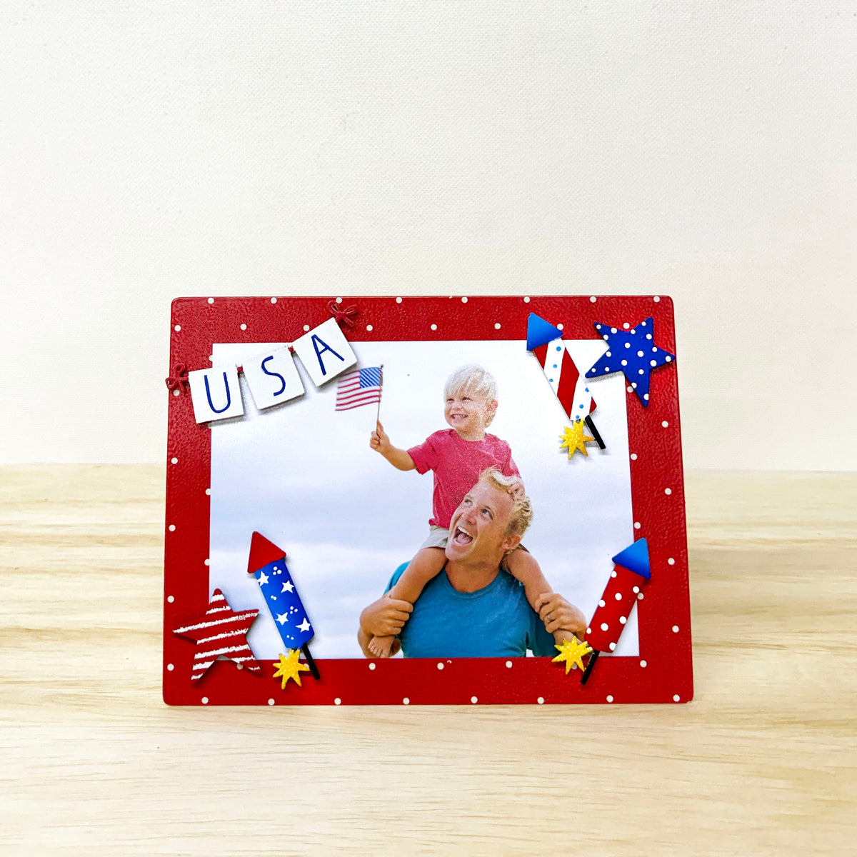 USA Banner w/ Star Magnets S/3 (3.5"w)