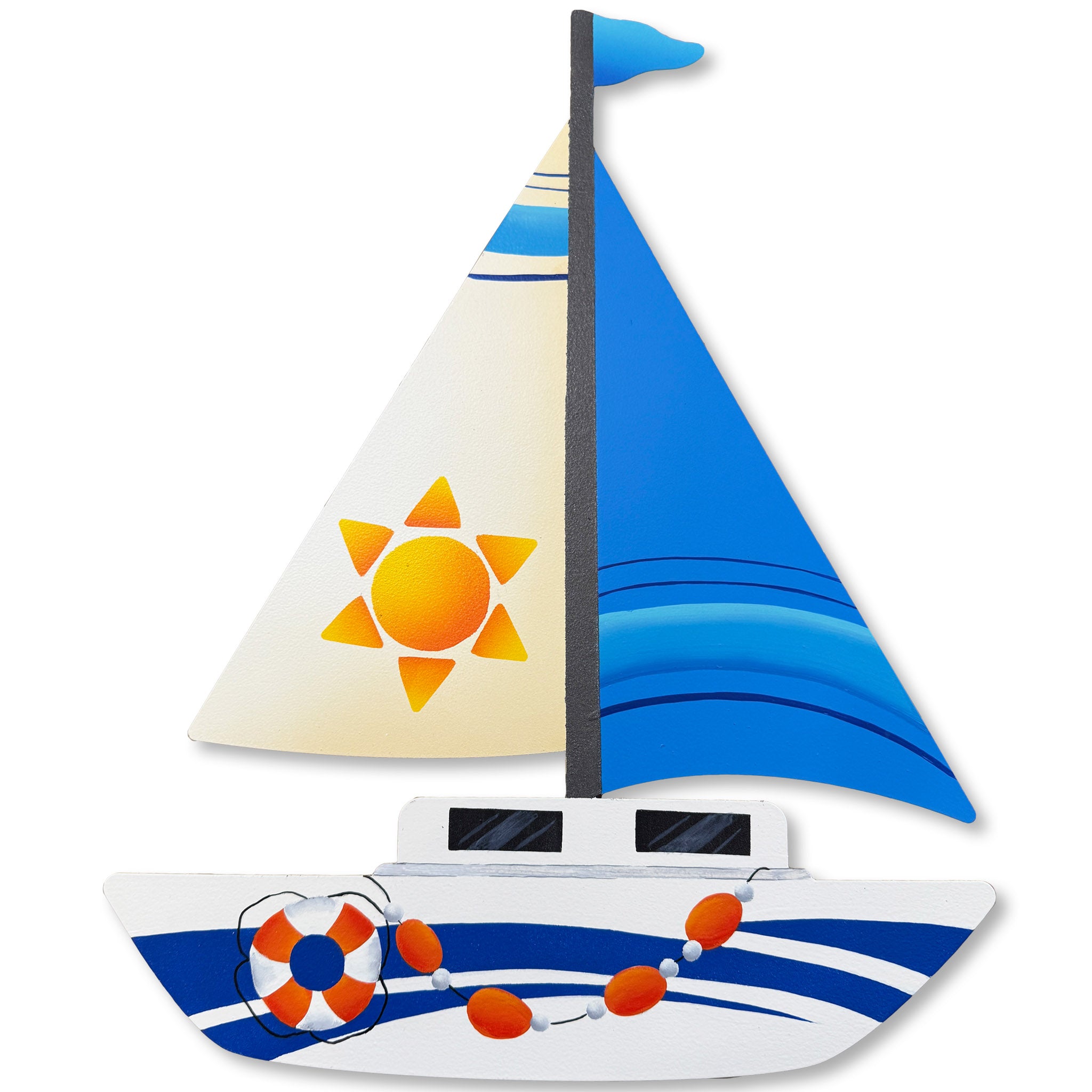 Sailboat Magnetic Wall Art (Sun)