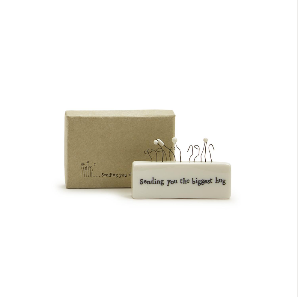 Sending You the Biggest Hug Decorative Block w/ Gift Box