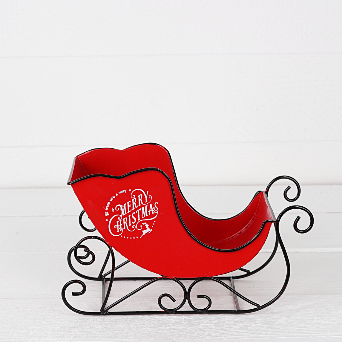 Vintage Style Metal Sleigh