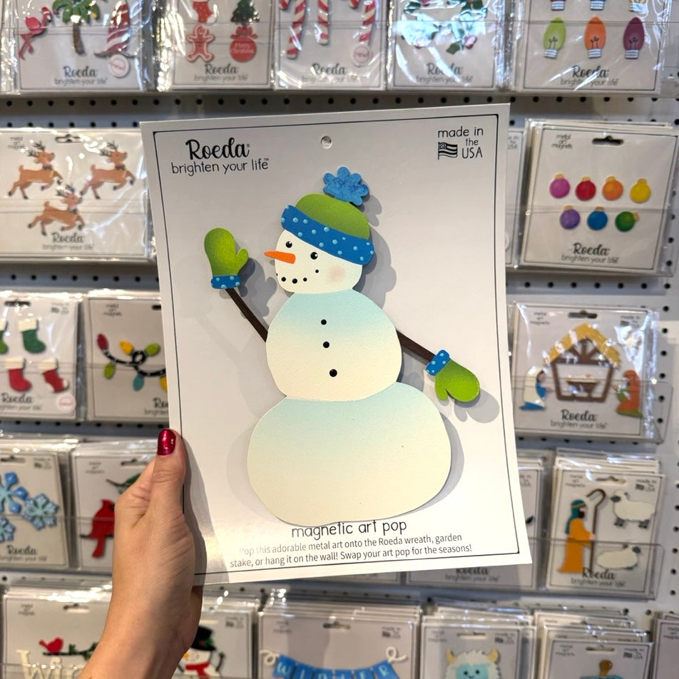 Snowman Magnetic Art Pop