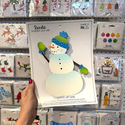 Snowman Magnetic Art Pop