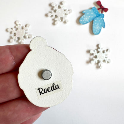 Schneemann-Gesichtsmagnet