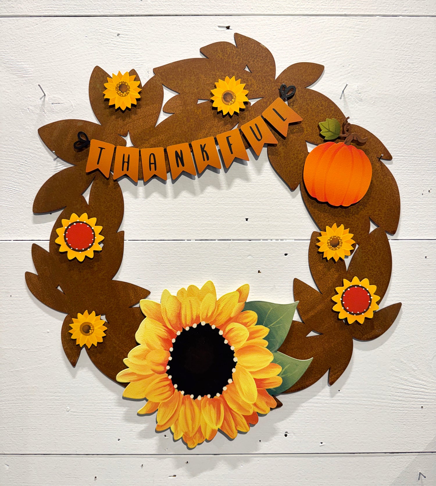 Thankful Wreath Kit Magnets S/4