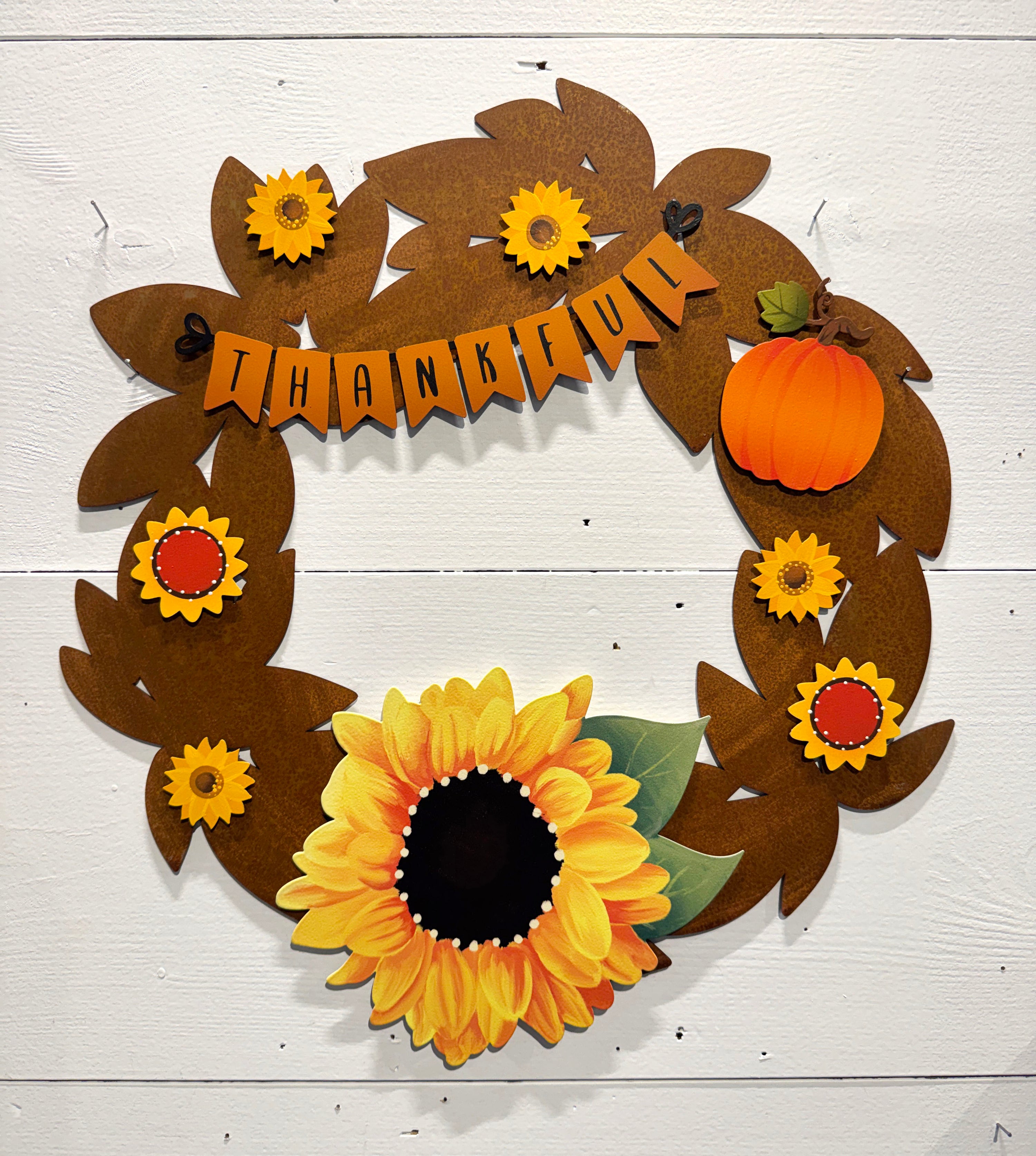 Thankful Wreath Kit Magnets S/4