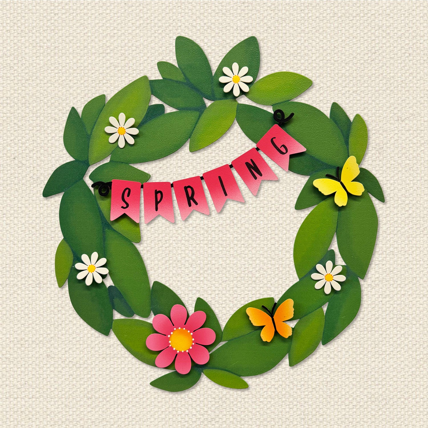 "Spring" Wreath Kit Magnets S/4