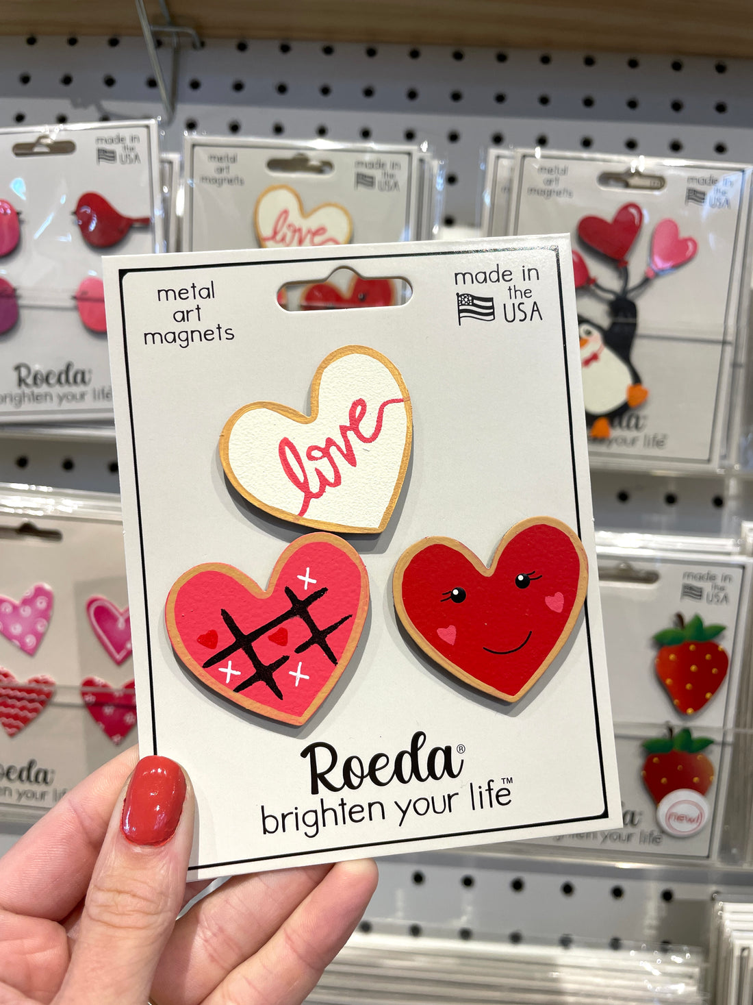 Sugar Cookie Heart Magnets S/3