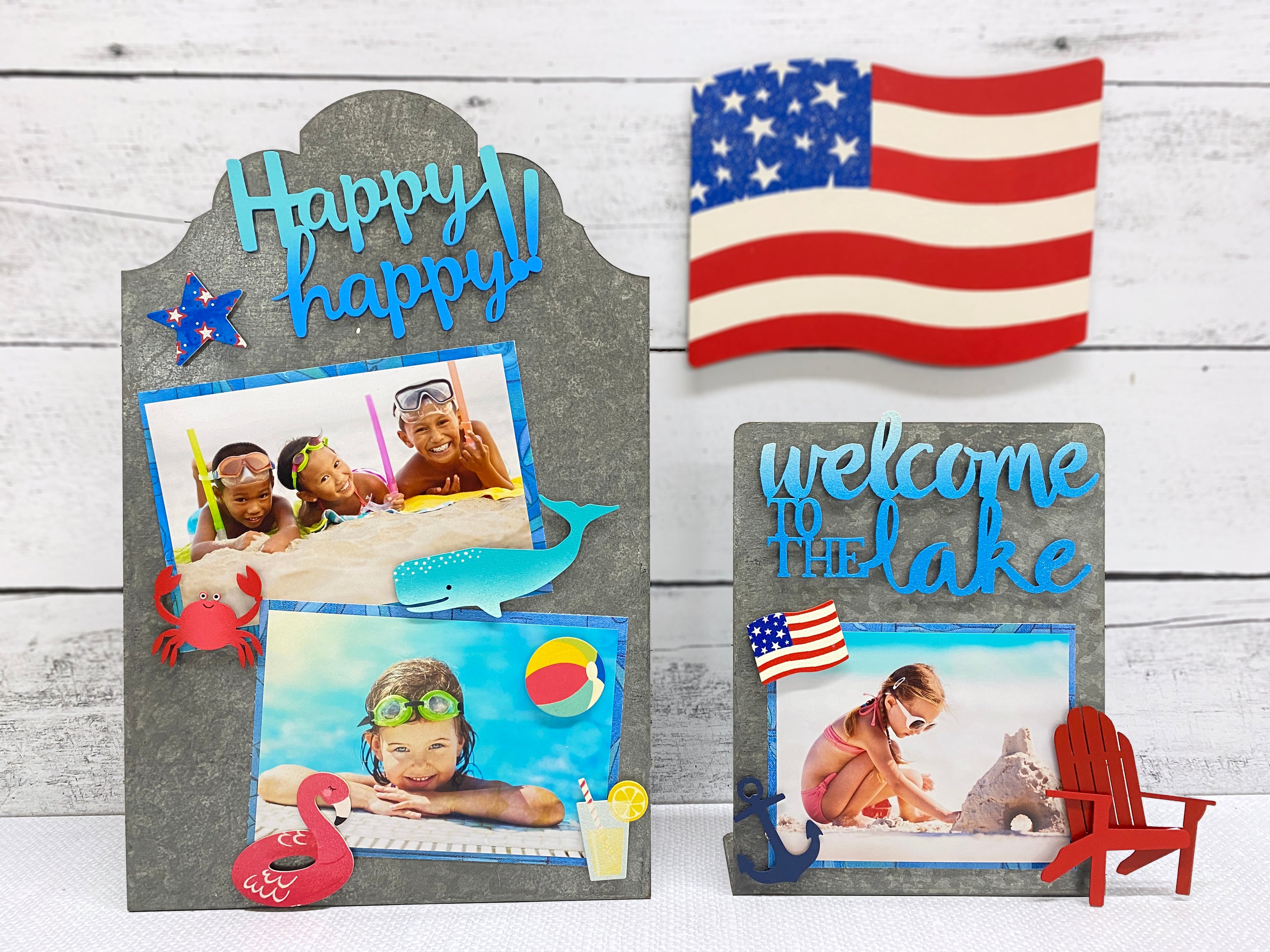 Magnetischer Art Pop mit USA-Flagge