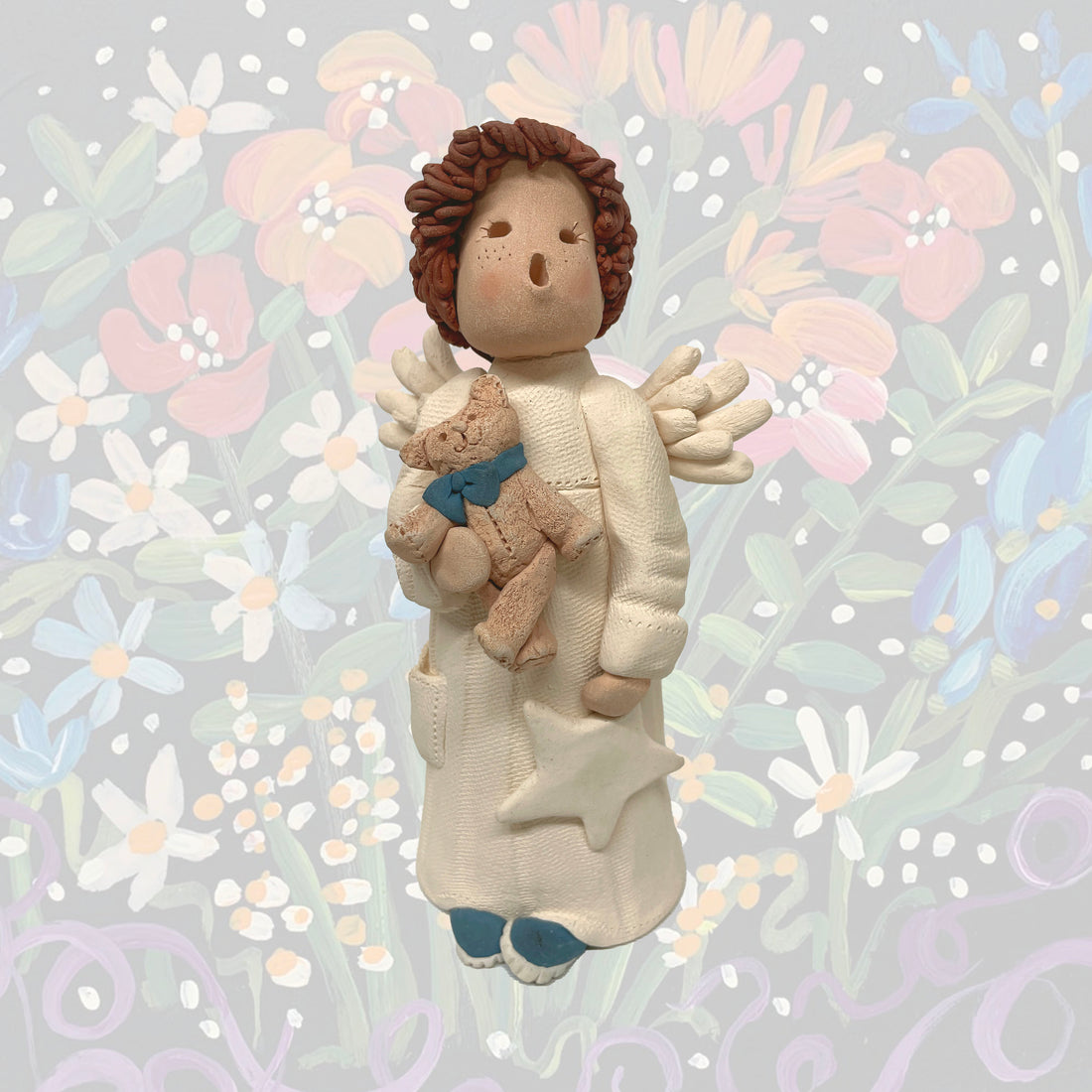 "Teddy" - Pottery by Carol Roeda