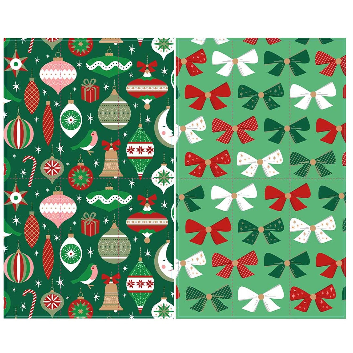 Ornaments &amp; Bows Microfiber Towel