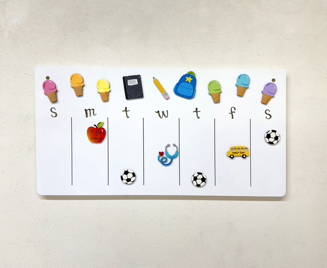 Perpetual Weekly Calendar 9x17