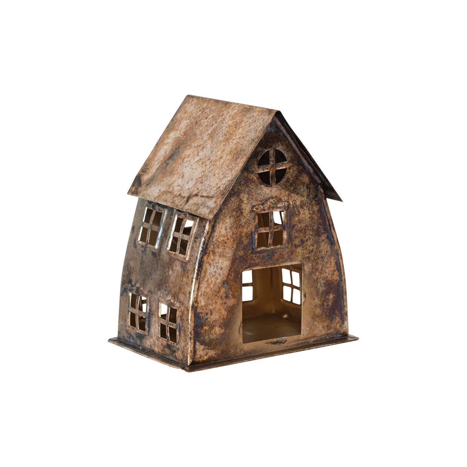 A-Frame Metal House Tealight Holder