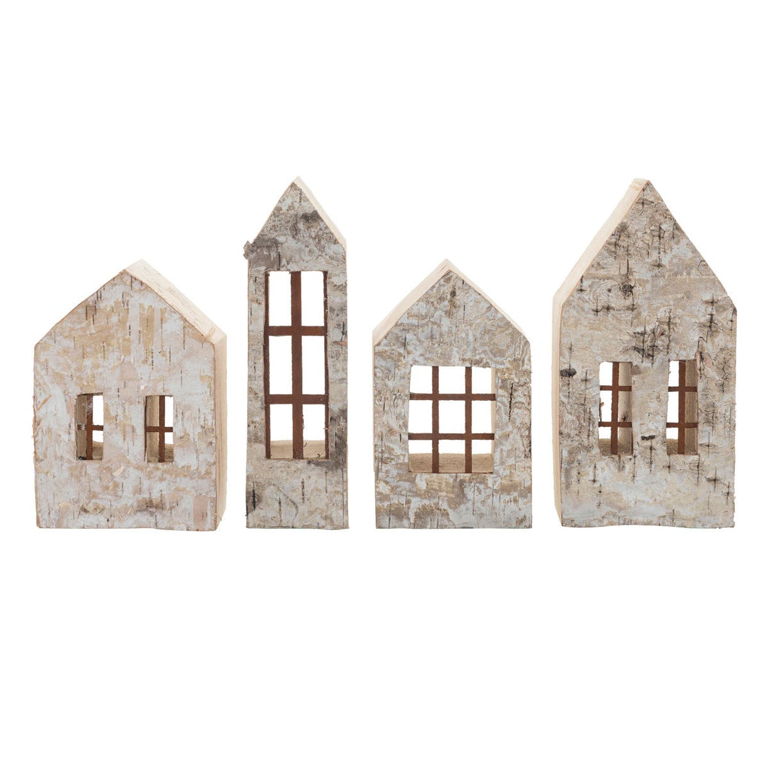 Natural Birch Bark House w/ Windows