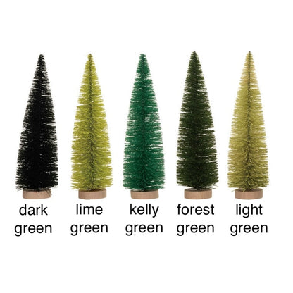 Sisal Bottle Brush Trees w/ Wood Base (2 styles)