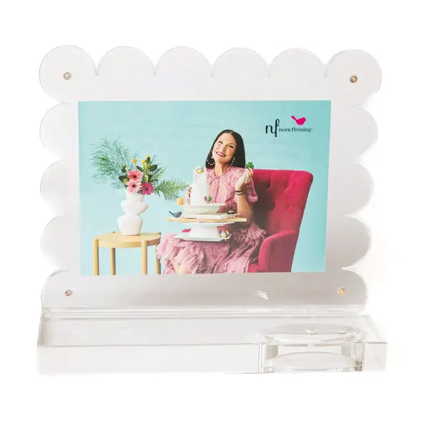 Clearly A-Nora-Ble: Scalloped Acrylic Frame