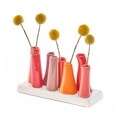 Vogelvase Porzellan Babyblau