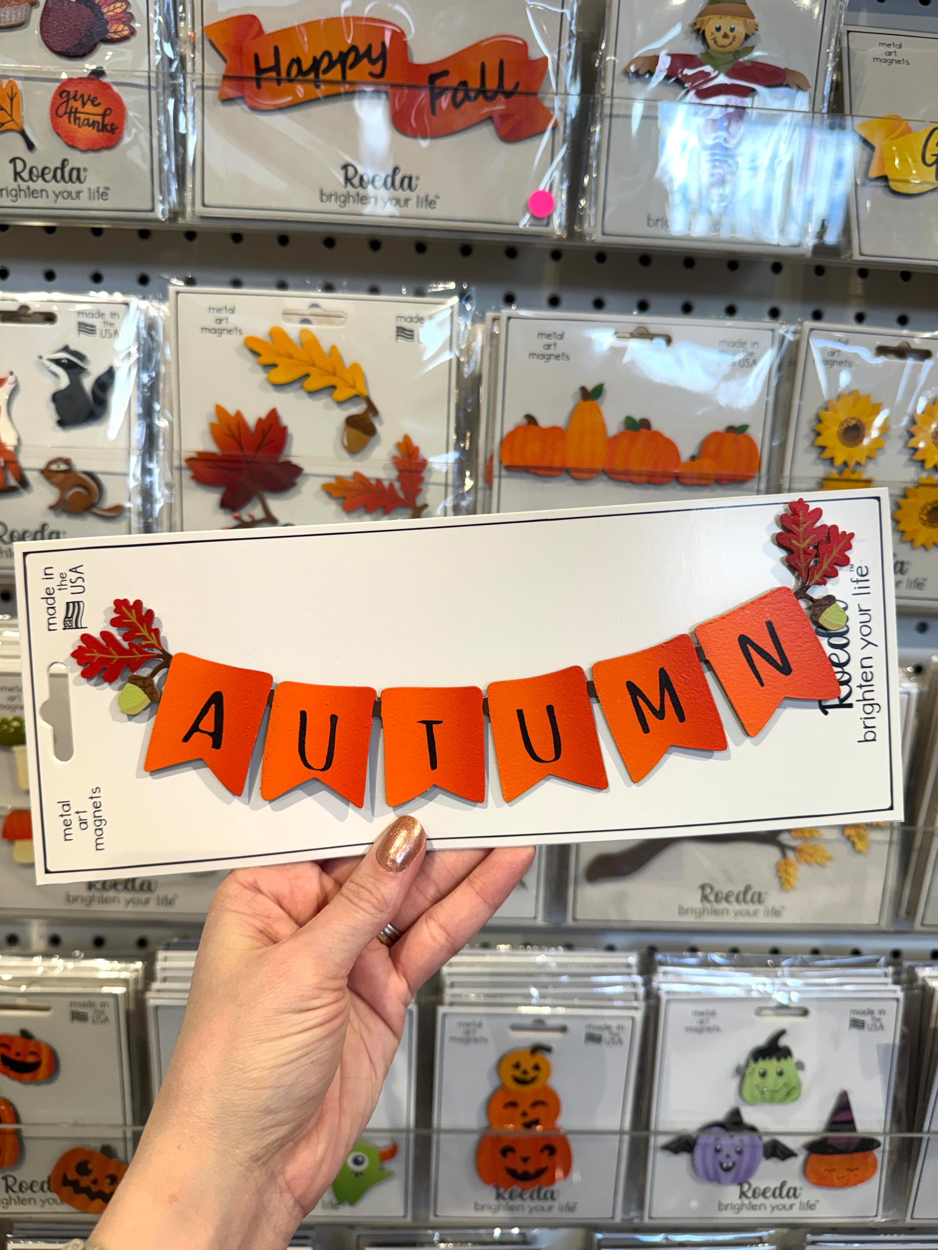 „Herbst“-Banner-Mini-Art-Pop-Magnet