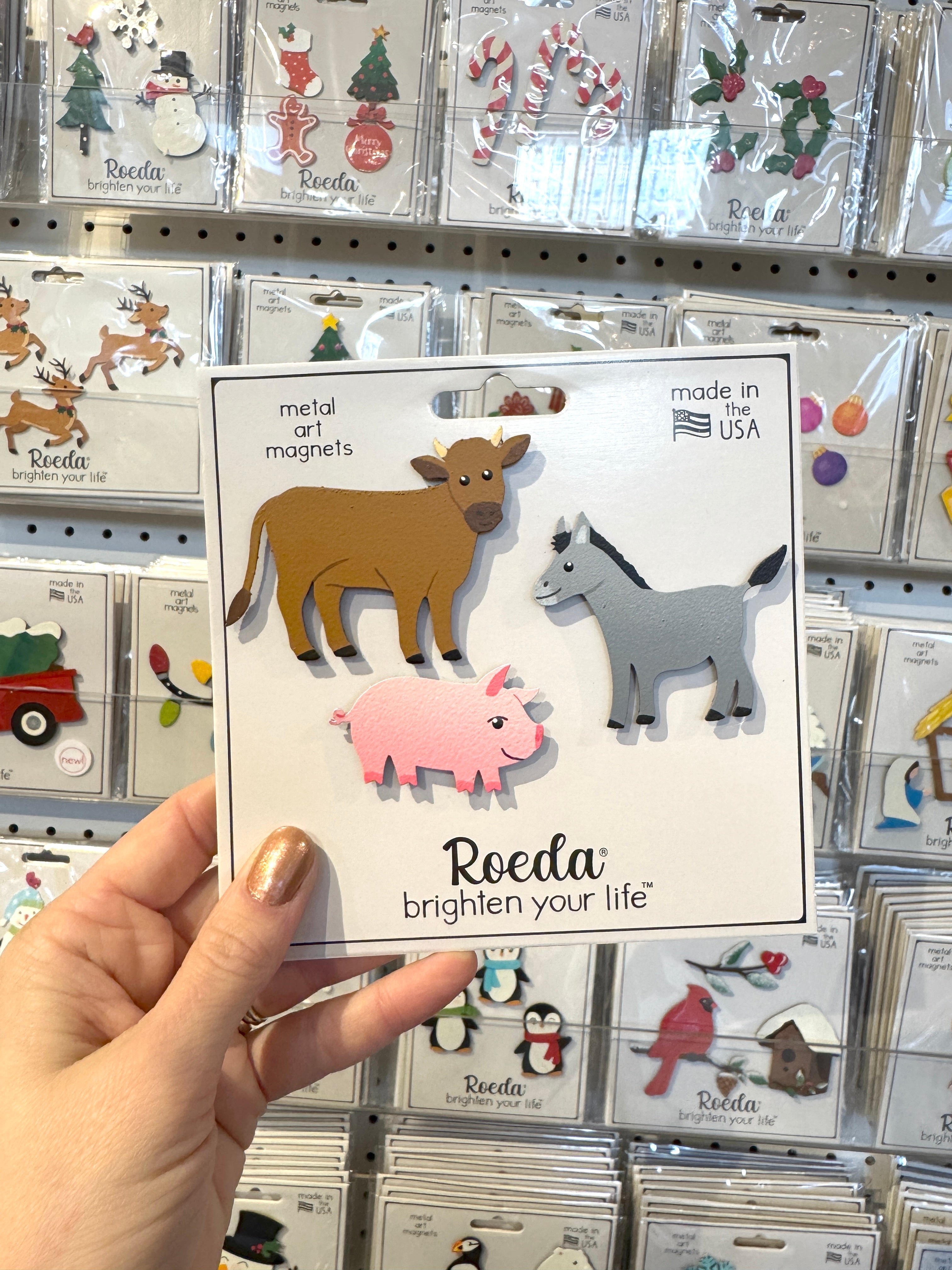 Barnyard Animal Magnets S/3