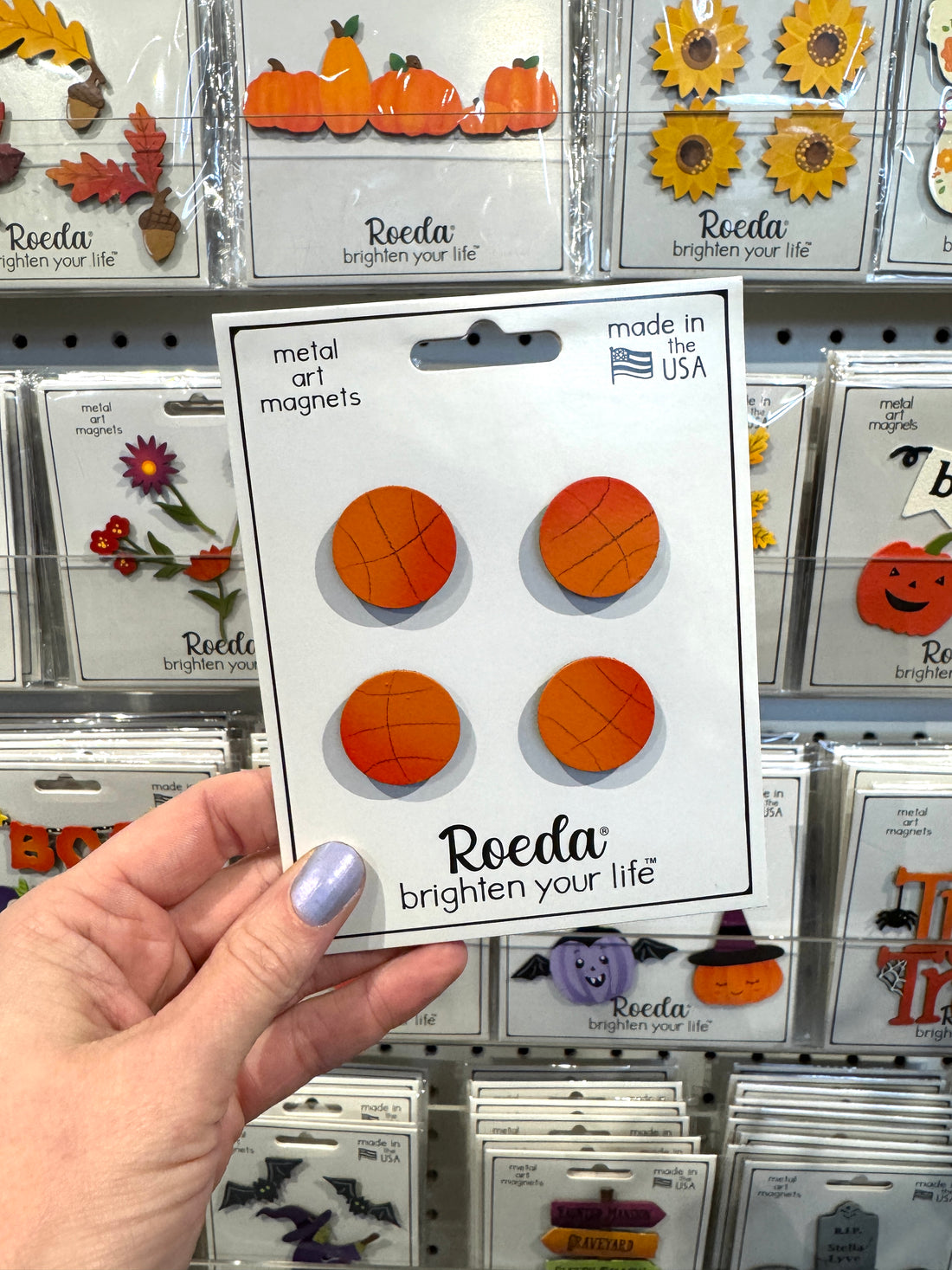 Basketball Magnets S/4