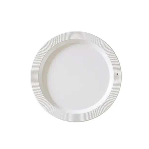Melamine Round Platter Pinstripe