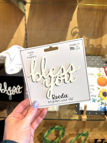 "Bless You" Magnet - White