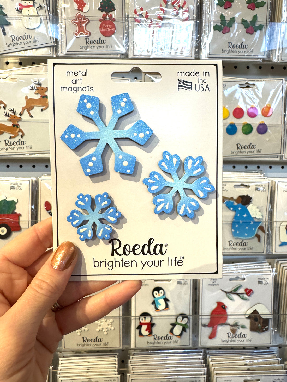 Snowflake Magnets S/3