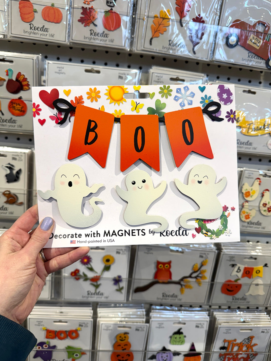 "Boo" Wreath Kit Magnets S/4