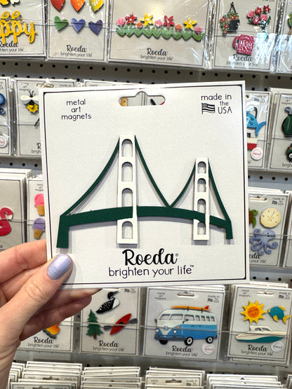 Mackinac Bridge Magnet – Grün/Weiß