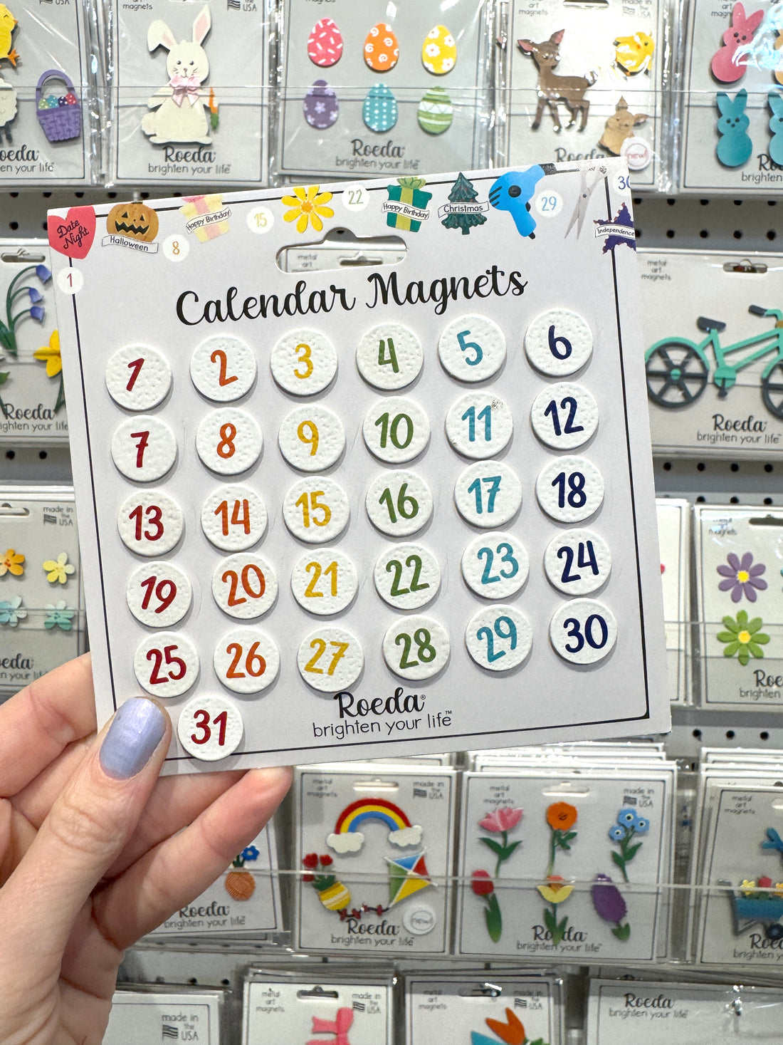 Calendar Number Magnets S/31