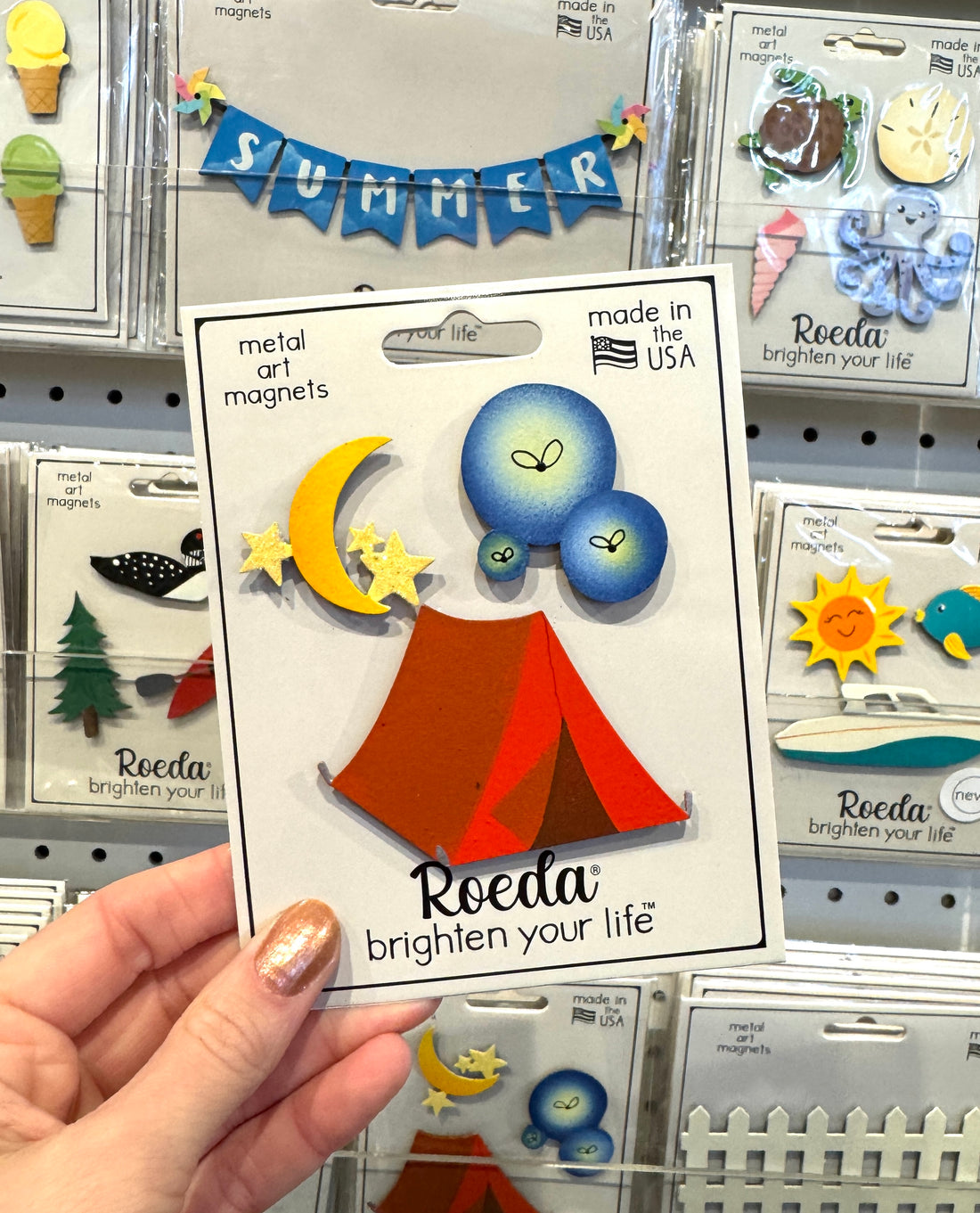 Camping Under the Stars Magnets S/3