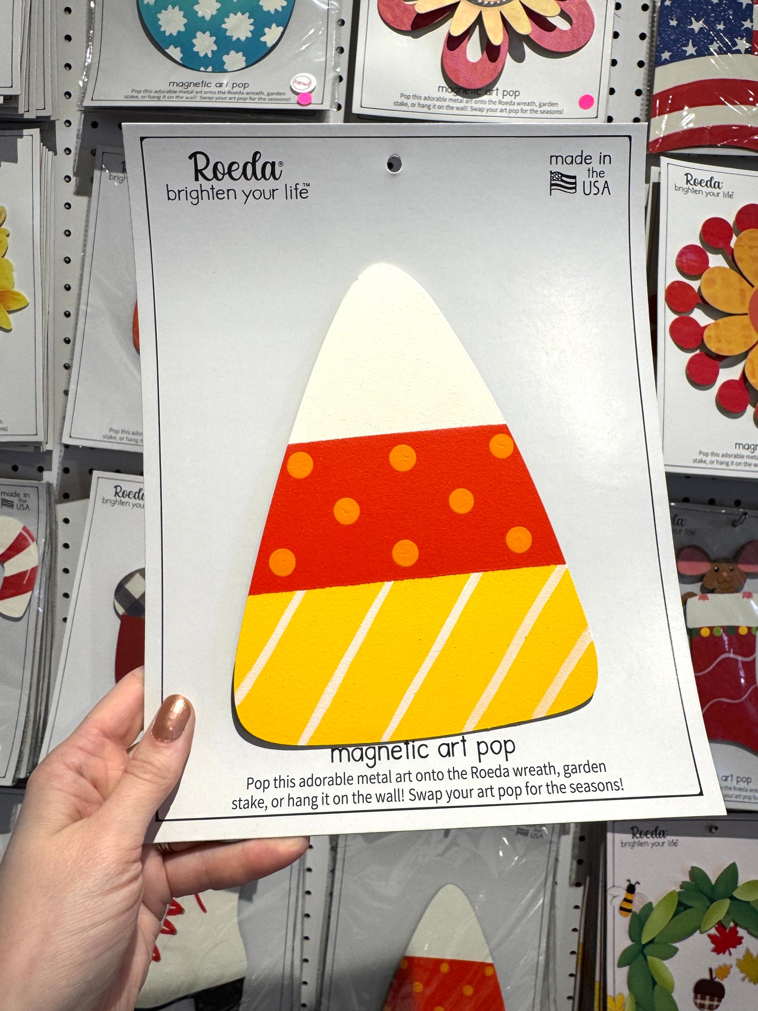 Candy Corn Magnetic Art Pop